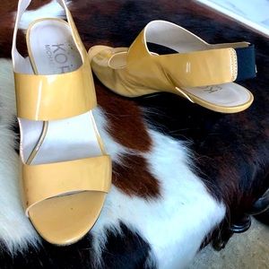 Michael Kors Tan Patent Leather Shoes 9M